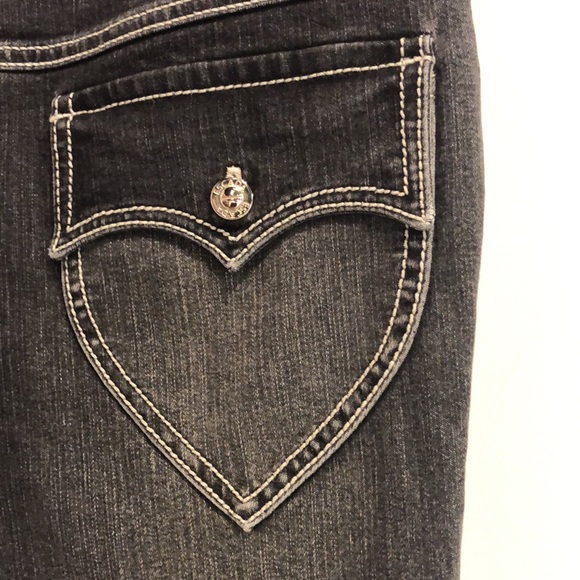 Escada Grey Heart-Motif Jeans - Picture 7 of 11